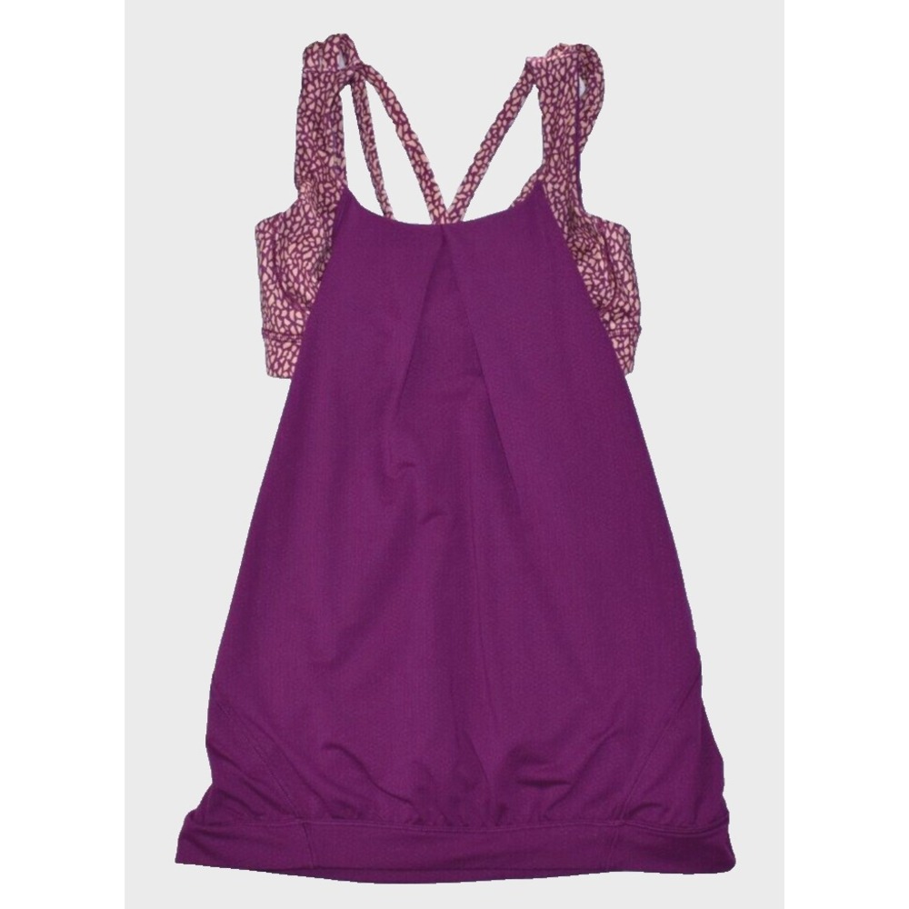 Lululemon Nouveau Limits Women's Tank Top Size 6 in Miss Mosaic Peach Regal Plum